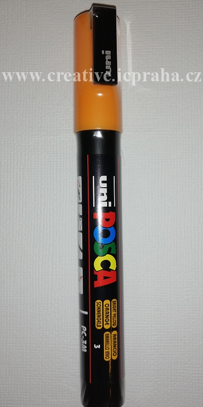 fix akrylový POSCA - oranžový tm.uni 0,9 -1,3mm
